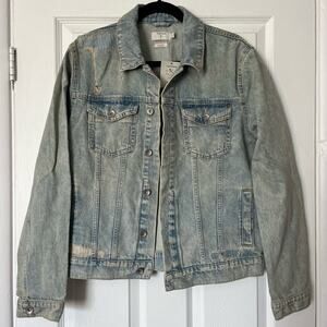 Topman Distressed Denim Jacket - Size M - NWT
